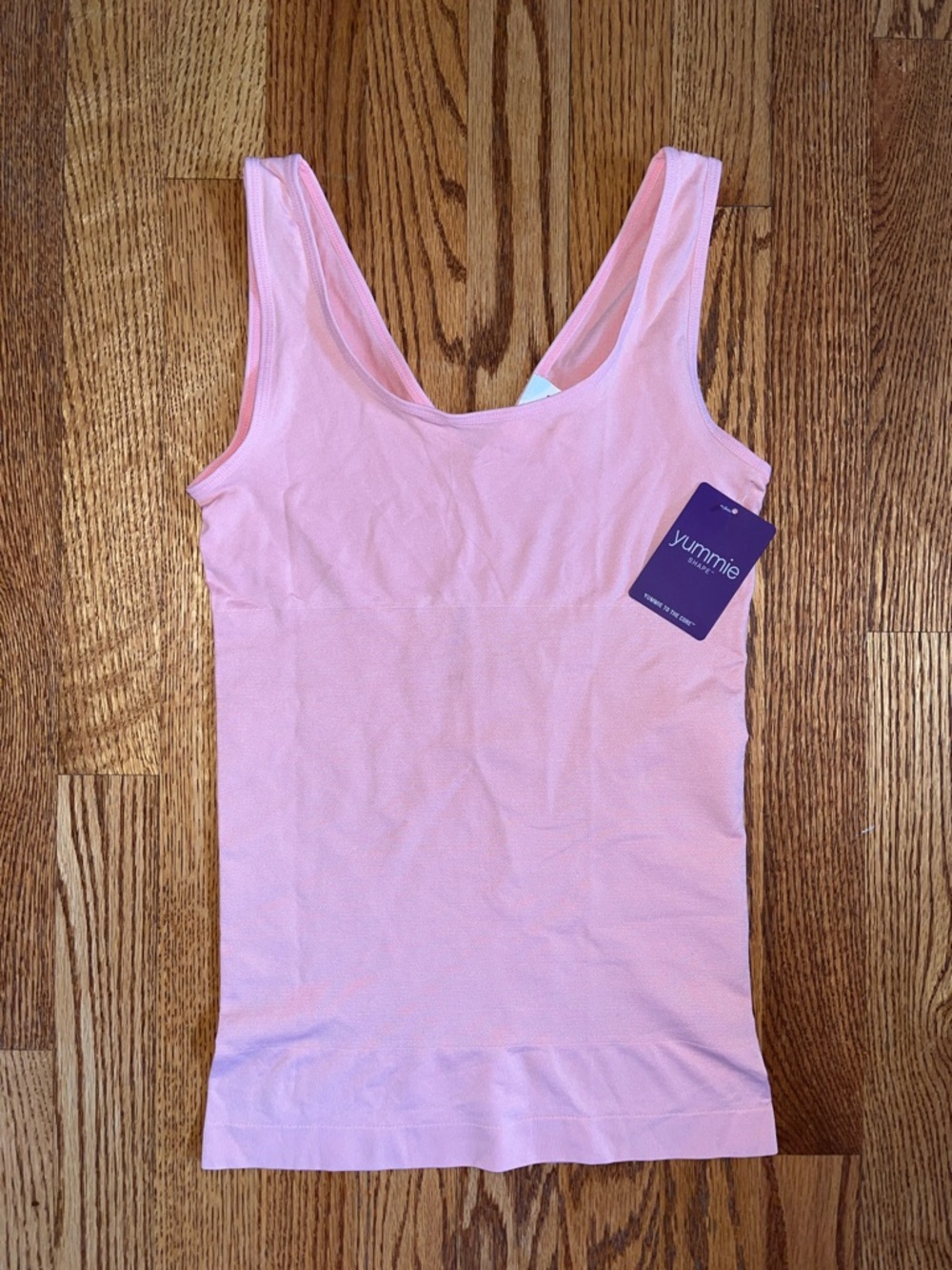 Yummie Pink Seamless Scoop Neck Tank Top